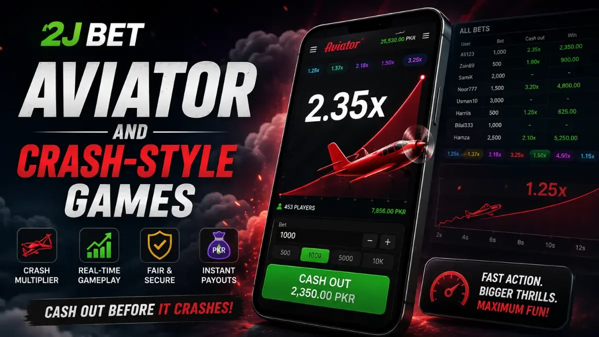 2J Bet Aviator and crash-style games with real-time multiplier gameplay