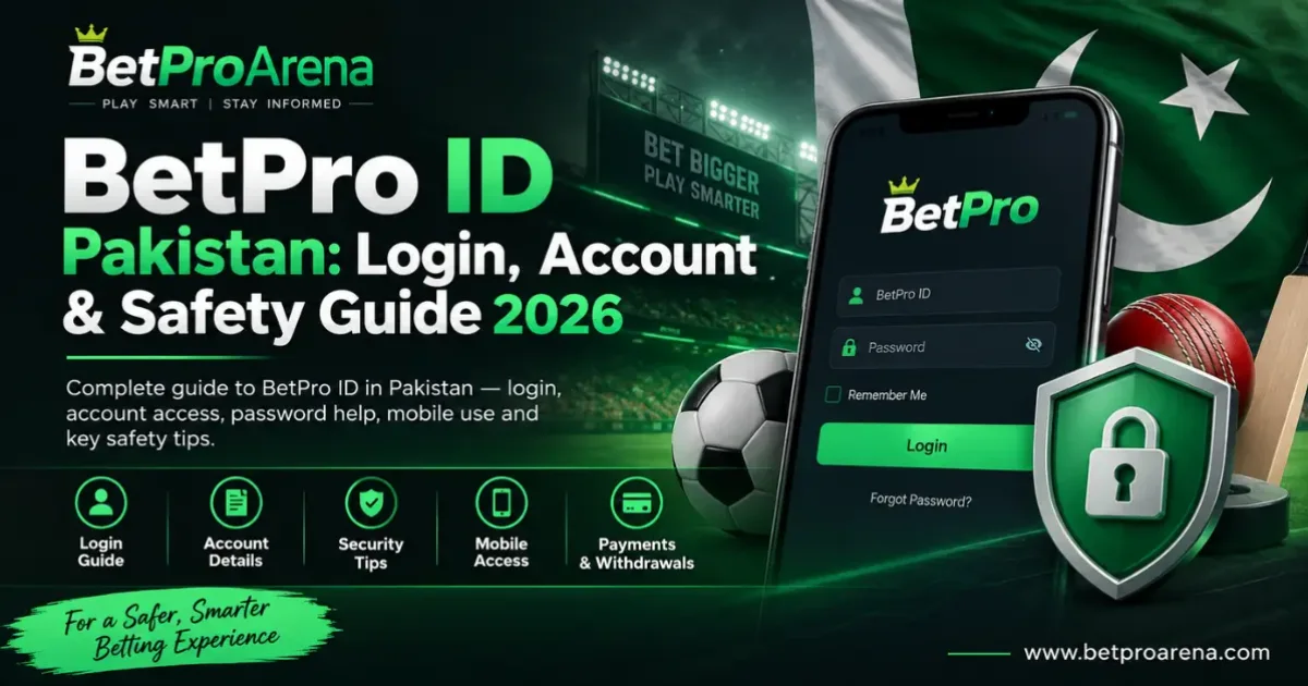 BetPro ID Pakistan: Login, Account & Safety Guide 2026